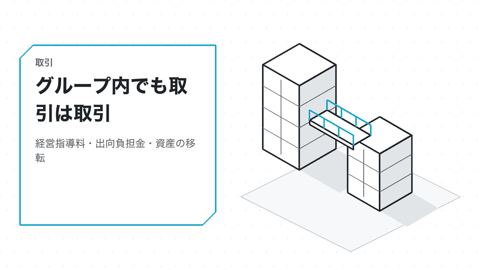 グループ内でも取引は取引。経営指導料・出向負担金・資産の移転