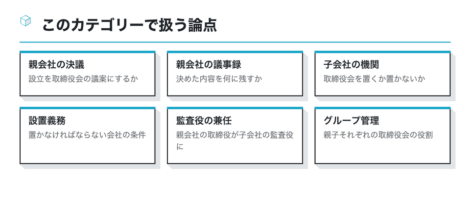 図：このカテゴリーで扱う論点